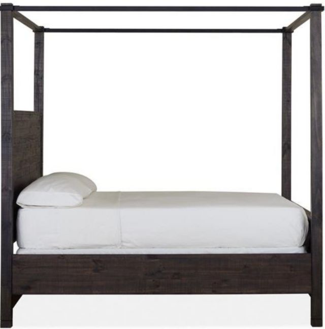 Magnussen Home® Abington Weathered Charcoal King Poster Bed-2