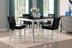 Furniture of America® Mathilda 5-Piece Black Counter Height Table Set