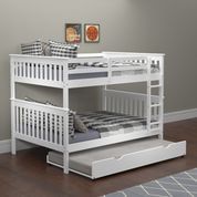 Donco Trading Company Mission Full/Full Bunkbed with Trundle Bed-4