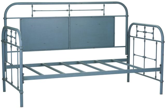 Liberty Vintage Blue Twin Metal Day Youth Bed-0