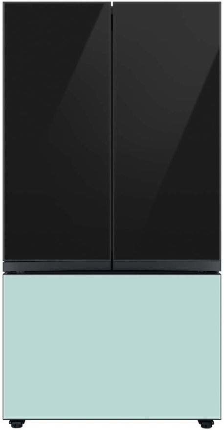 Samsung Bespoke 36" Morning Blue Glass French Door Refrigerator Bottom Panel 10