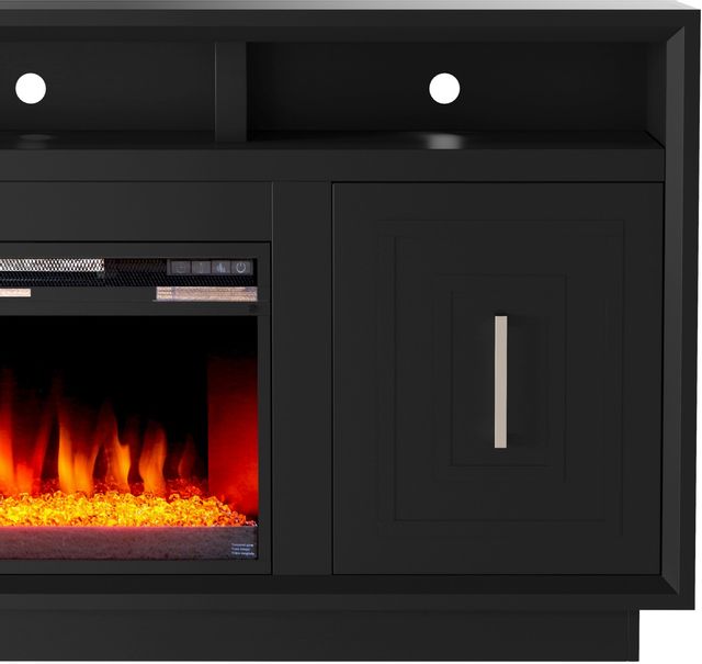 Legends Furniture Inc. Sunset Seal Skin Black 67" Fireplace Console 4