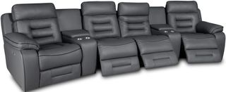 Behold™ Home Hollywood 6-Piece Smoke Power Reclining Sectional with Power Headrests