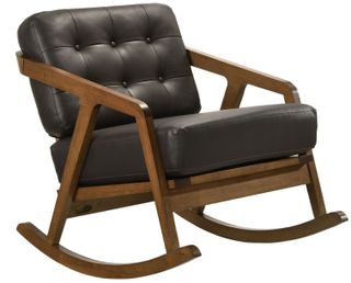 Elements International Ingram Brown Rocker Chair