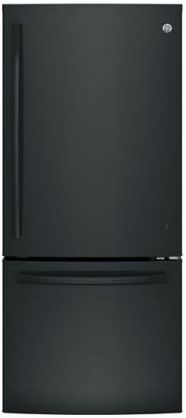GE® Series 20.9 Cu. Ft. Black Bottom Freezer Refrigerator-GDE21EGKBB