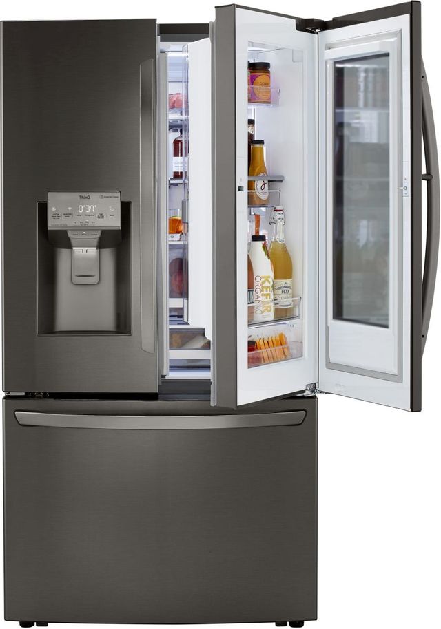 LG 29.7 Cu. Ft. PrintProof™ Black Stainless Steel French Door Refrigerator-3