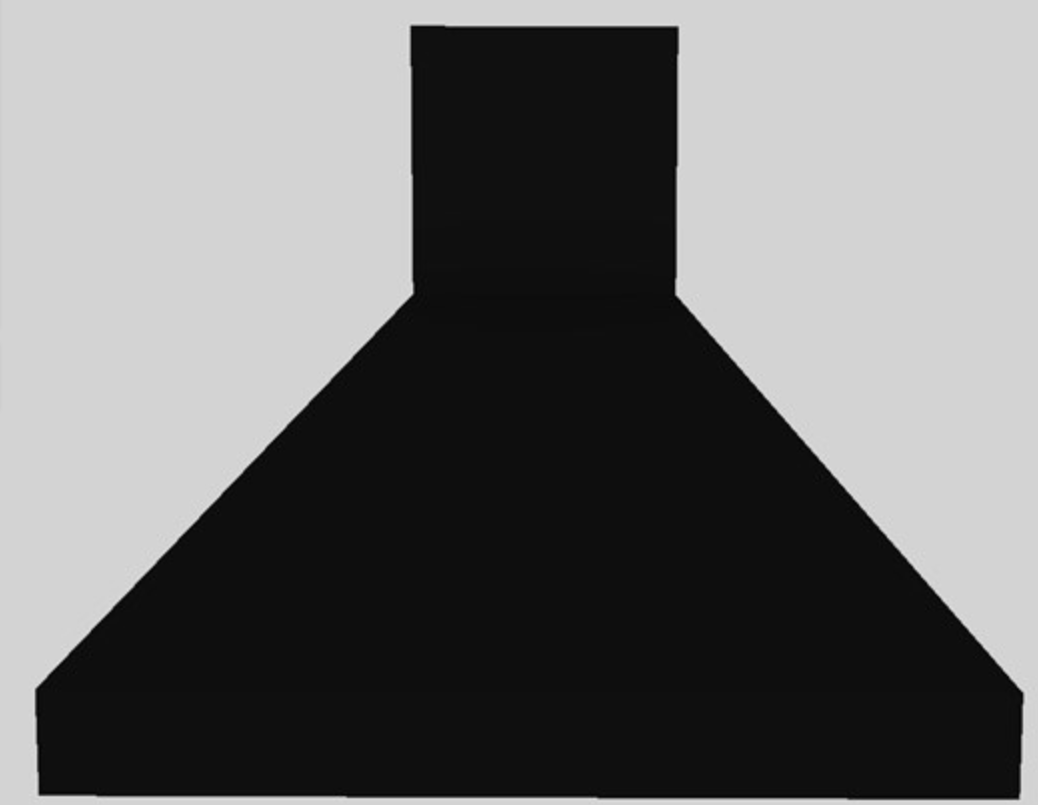Vent-A-Hood® 36" Black Euro-Style Wall Mounted Range Hood