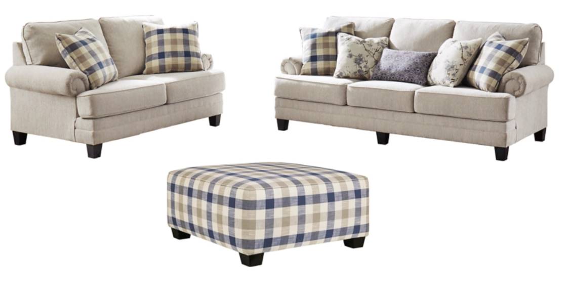 Benchcraft® Meggett 3-Piece Linen Living Room Set