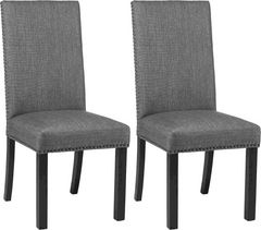 Coaster® Jamestown 2-Piece Charcoal Upholstered Side Chairs