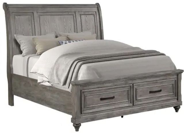 Legends Home Linsey Heathered Grey Queen Bed