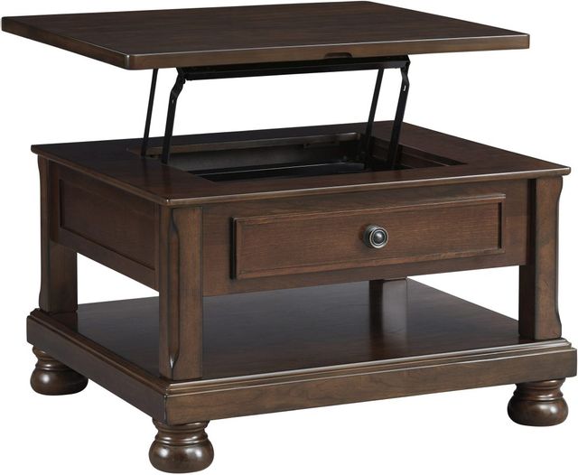 Signature Design by Ashley® Porter Rustic Brown Lift Top Coffee Table 4