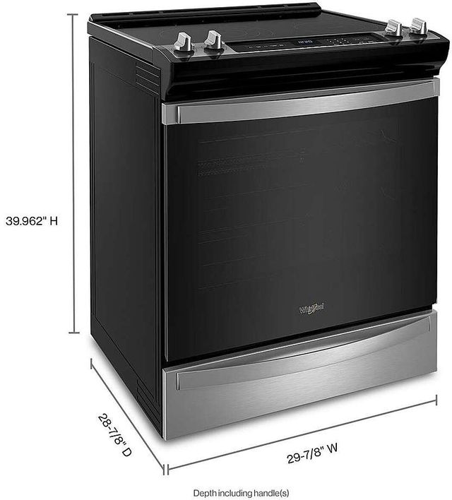Whirlpool® 30" Fingerprint Resistant Stainless Steel Slide-In Electric Range with 7-in-1 Air Fry Oven-3