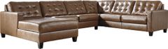 Signature Design by Ashley® Baskove 4-Piece Auburn Sectional with Chaise