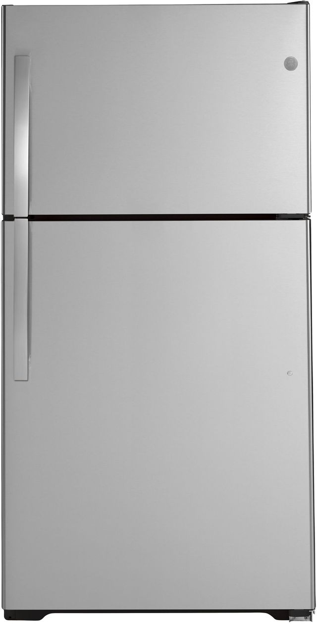 GE® 21.9 Cu. Ft. Stainless Steel Top Freezer Refrigerator 0