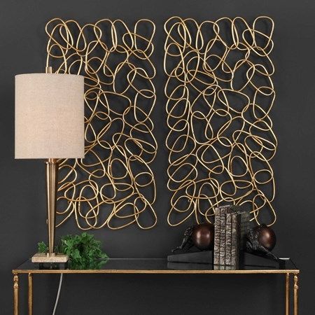 Uttermost® In The Loop Gold Wall Art-1