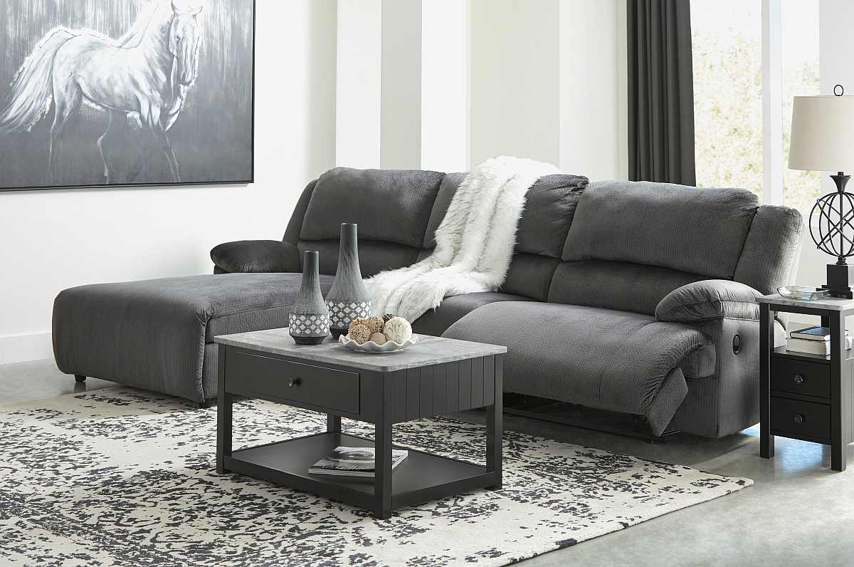 small reclining sectional with chaise