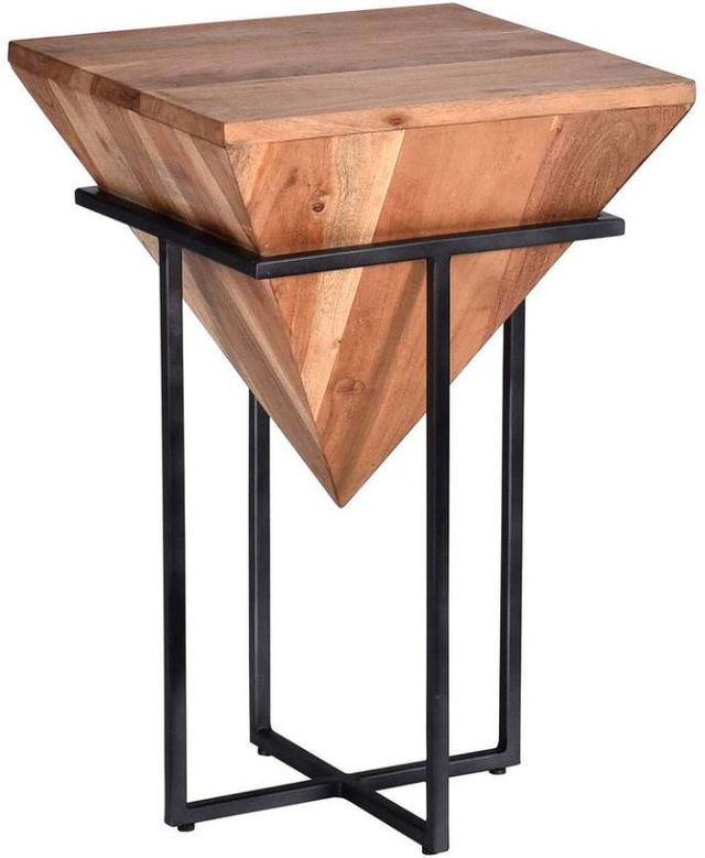 Progressive® Furniture Layover Iron/Natural Accent Table-0