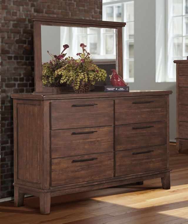 New Classic® Home Furnishings Cagney 4-Piece Chestnut Queen Bedroom Set with Nightstand-3