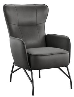 Emerald Home Franky Black Accent Chair