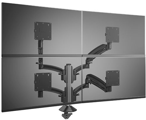 Chief® Kontour K1C Series Black Quad 2x2 Monitor Dynamic Column Mount 1