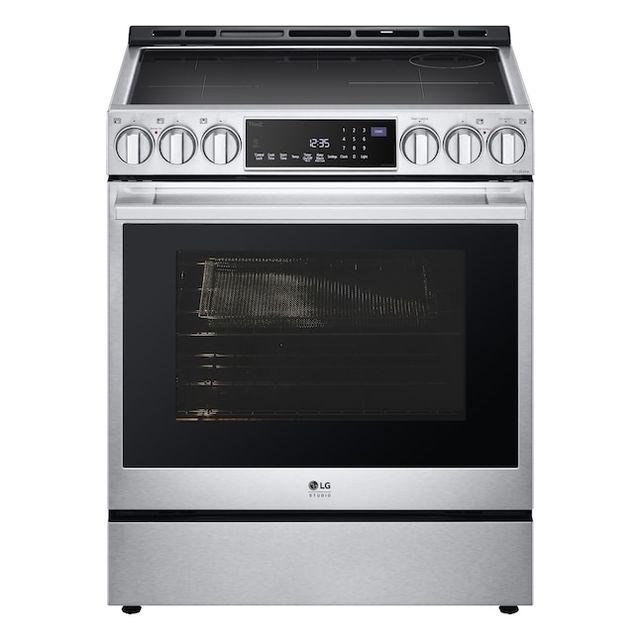 LG  STUDIO  Self-Cleaning Air Fry Convection Oven Slide-in Electric Range (Stainless Steel)-0