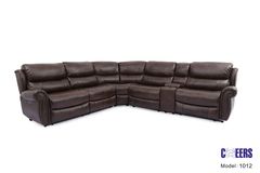 Manwah Tobacco Power Reclining Sectional P52821356