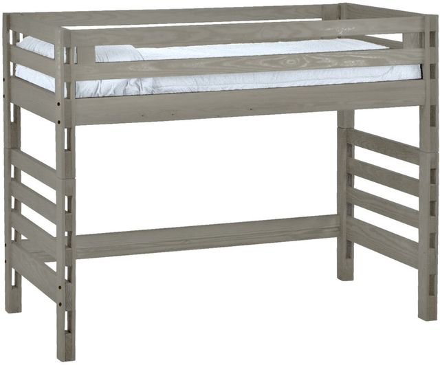 Crate Designs™ Graphite Full Ladder End Loft Bed 2
