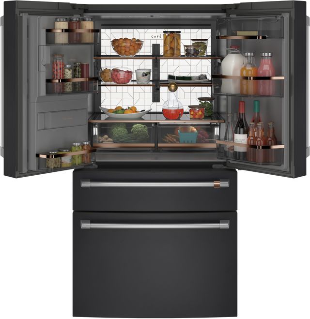 CAFE 4 Piece Kitchen Package with a 27.6 Cu. Ft. 4-Door French Door Refrigerator PLUS a FREE 10 Piece Luxury Cookware Set ($800 Value!)-3