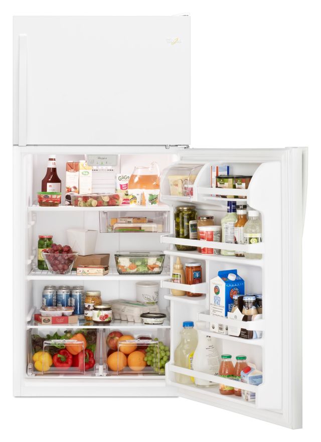Whirlpool® 18.2 Cu. Ft. White Top Freezer Refrigerator 6