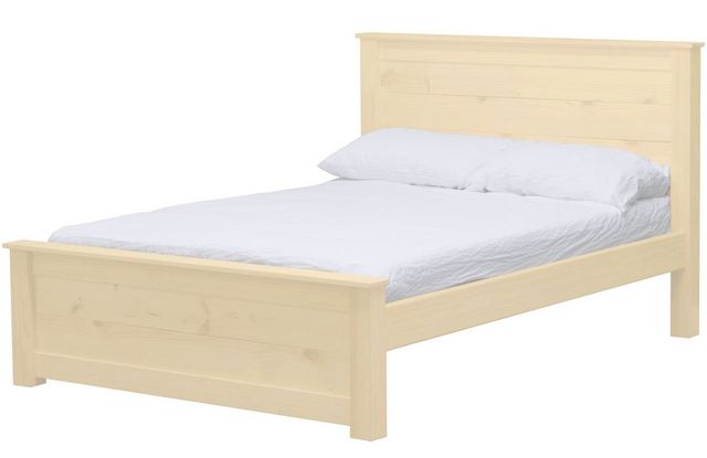 Crate Designs™ Furniture HarvestRoots Unfinished 43" Full Extra-long Youth Panel Bed