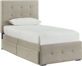 Signature Design by Ashley® Gladdinson Gray Twin Youth Upholstered Bed