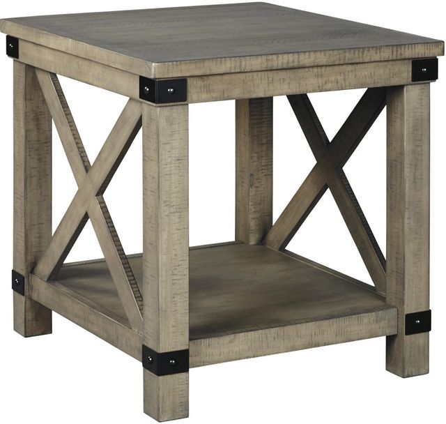 Signature Design by Ashley® Aldwin Gray End Table -0