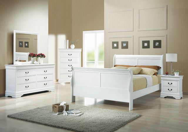 Coaster® Louis Philippe White Queen Bed 2