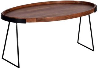 Progressive® Furniture Layover Caramel/Iron Cocktail Table