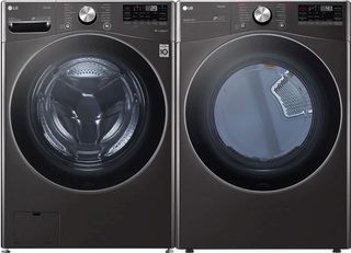 LG Black Stainless Steel Front Load Laundry Pair