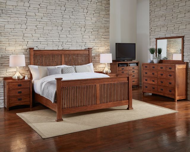 A-America® Mission Hill Harvest California King Slat Bed 2