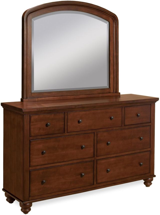 Aspenhome® Cambridge Brown Cherry Double Dresser Mirror-1