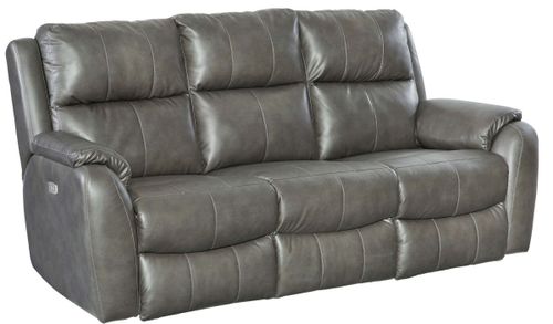 Southern Motion™ Marquis Slate Power Headrest Reclining Sofa with USB Ports