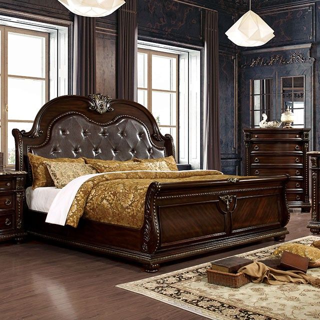Furniture of America® Fromberg Brown Cherry California King Bed