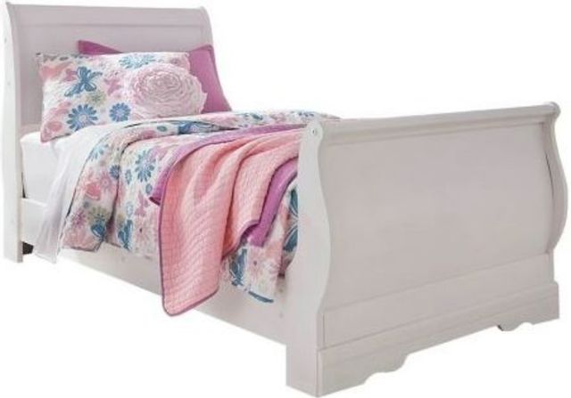 Signature Design by Ashley® Anarasia 3-Piece White Twin Sleigh Bed Set-1