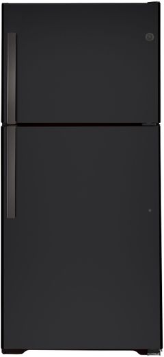 GE® 33 in. 21.9 Cu. Ft. Black Slate Top Freezer Refrigerator