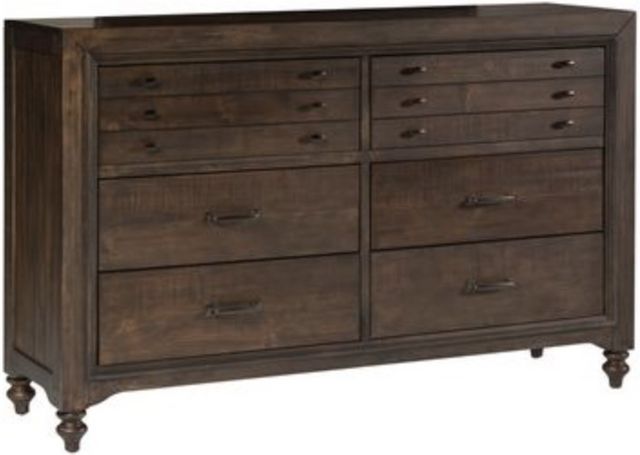 Liberty Catawba Hills Bedroom King Poster Bed, Dresser, Mirror, Chest, and Night Stand Collection-2