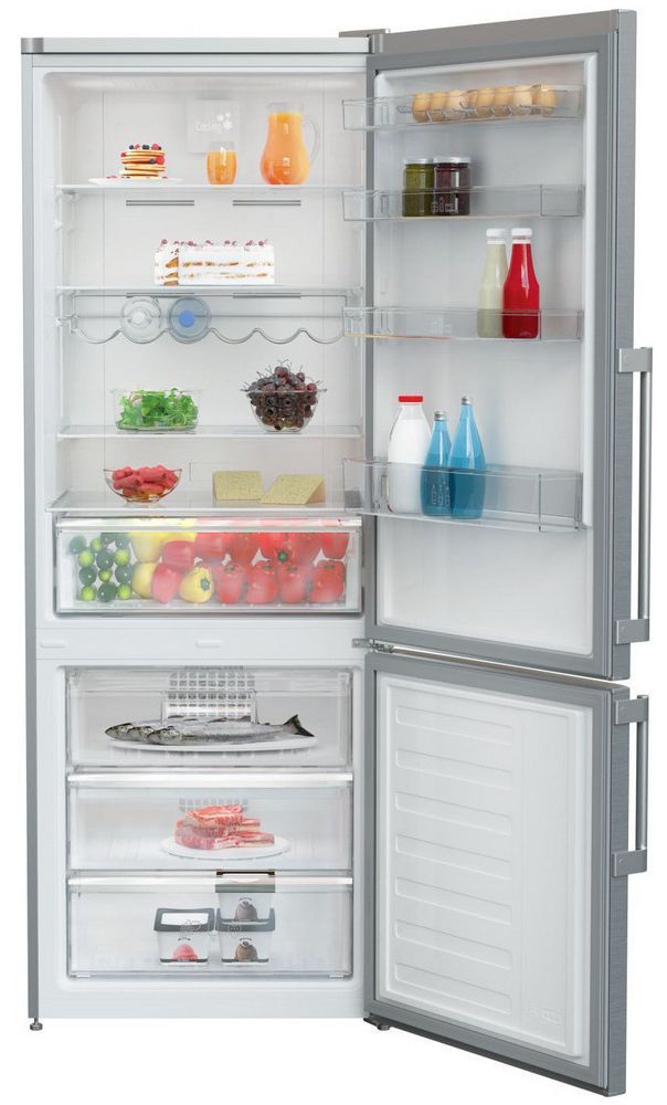 Blomberg® 16.8 Cu. Ft. Stainless Steel Counter Depth Bottom Freezer Refrigerator 2