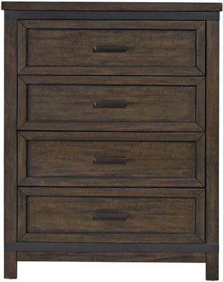 Liberty Furniture Thornwood Hills Rock Beaten Gray With Saw Cuts 4 Drawer Chest