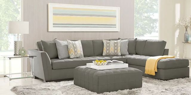 Calvin Heights Steel XL 2 Piece RAF Chaise Sectional-2