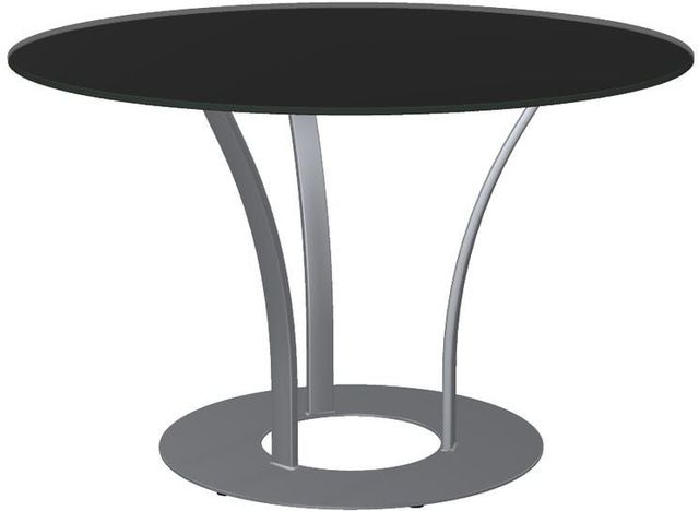 Amisco Dalia XL Black Glass Round Table