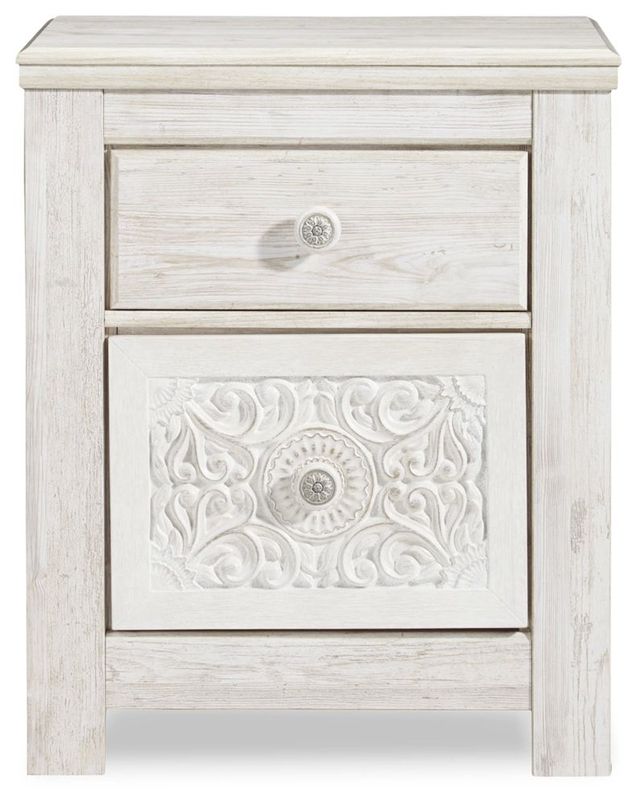 Signature Design by Ashley® Paxberry Whitewash Nightstand 0