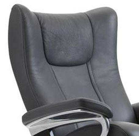 Stressless® by Ekornes® Wing Large Signature Base Chair and Ottoman 1