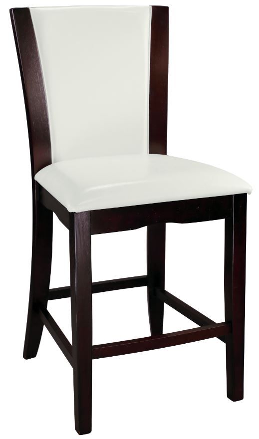 Homelegance® Daisy White/Espresso Counter Height Chair