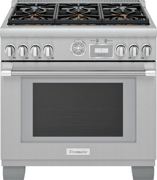 Thermador® Pro Grand® 36" Stainless Steel Pro Style Dual Fuel Natural Gas Range-0